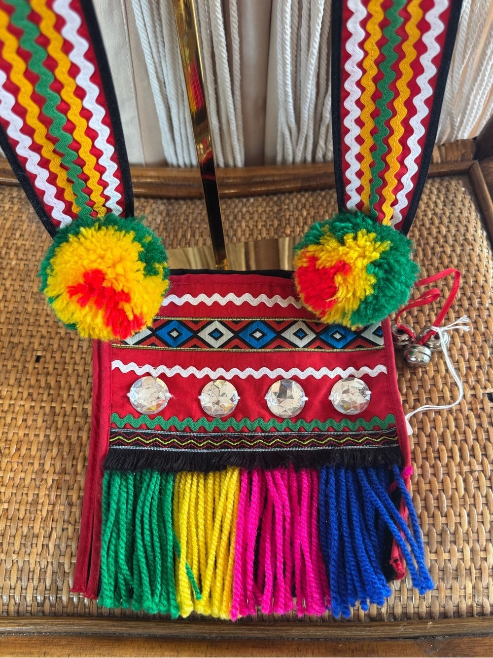 Authentic Amis Taiwanese Indigenous Lover’s Bag Boho Festival Crossbody Purse - Picture 4 of 11